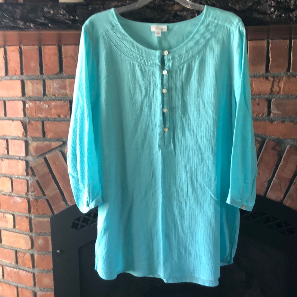 Gauze tunic by J Jill